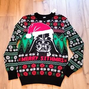 NWT Star Wars Merry Sithmas Darth Vader Ugly Christmas Sweater